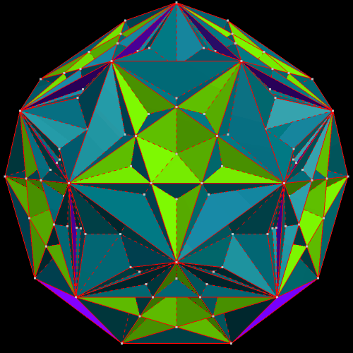 Faceted Stellated Rhombic Triaconta