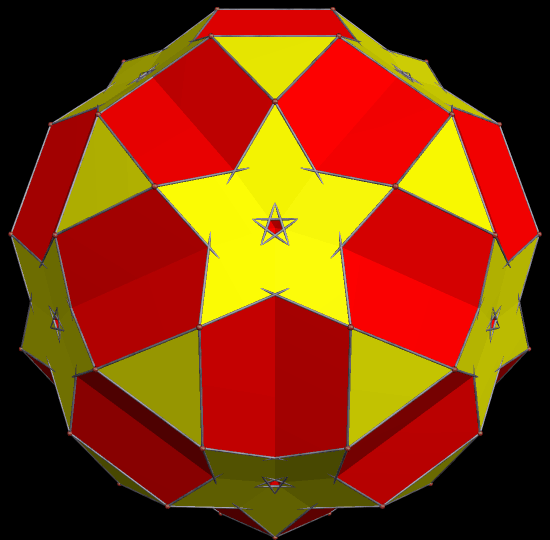 aug tWENTY ICOSIDODECAS EXCAVATED FROM AN ICOSA