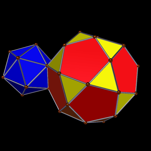 Augmented Icosa Icosidodeca one of each