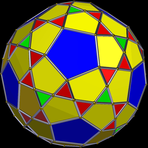 Convex hull of a triangle-expansion of the snub dodecahedron