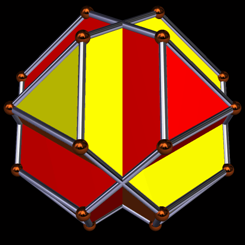 Compound of Two truncated tetrahedra