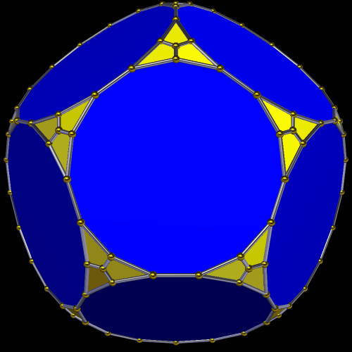 yellow triangle vertex angle is 42p5 degrees stellation 1