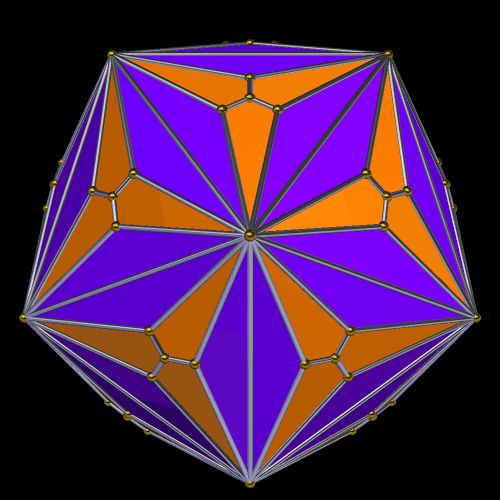 dual of polyhedron with 12 pentadecagons