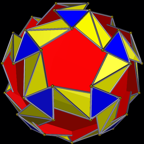 Faceted Rhombicosidodeca 7 chiral