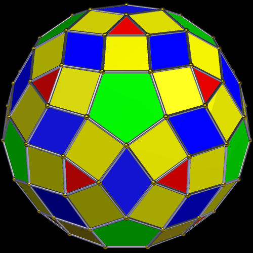 An expansion of the RID with 122 faces 30 rhombi 60 almostsquares 12 pentagons and twenty triangles