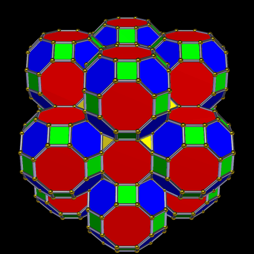 Trunc Cubocta honeycomb core plus 3