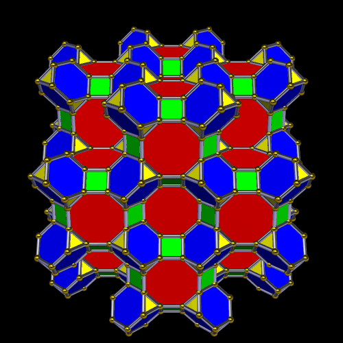 Trunc Cubocta honeycomb core plus 4