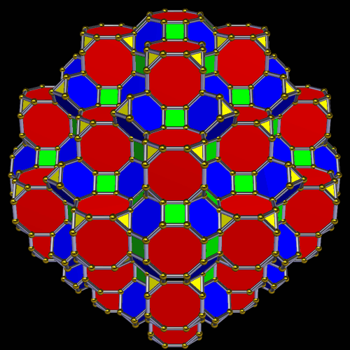 Trunc Cubocta honeycomb core plus 6