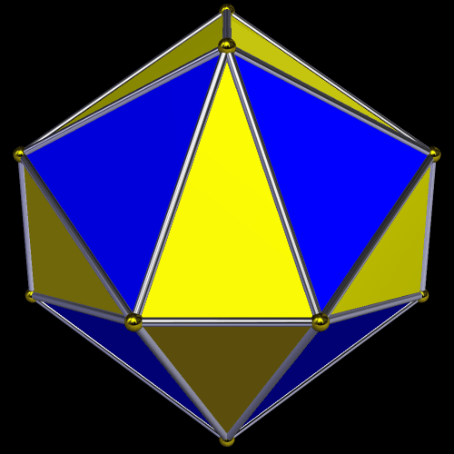 Convex hull of the dodecahedron's 13th tetstell.gif