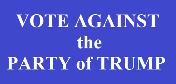 vote against the party of Trump