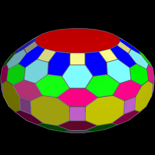 zonohedrified penta dipyramid v e