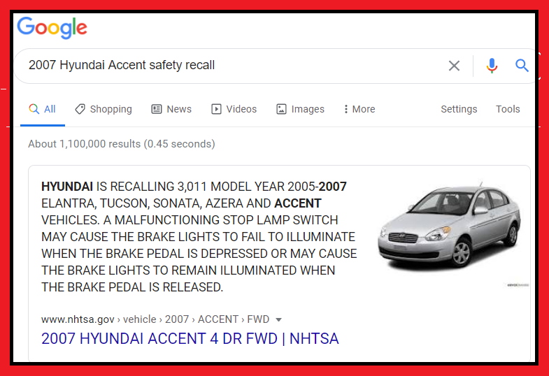 safety recall